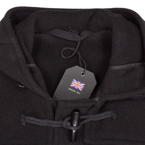 Gloverall Black Wool Duffle Coat