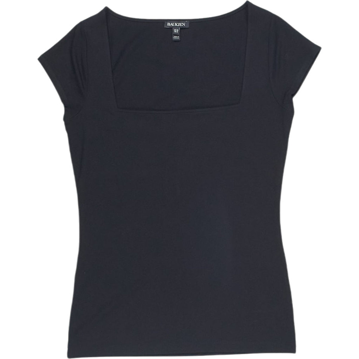 Baukjen Black Square Neck Top
