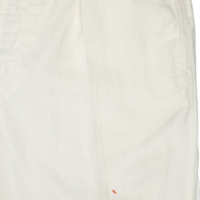 Drake's White Linen Trousers