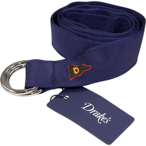 Drake's Navy Polyester Cotton Belt
