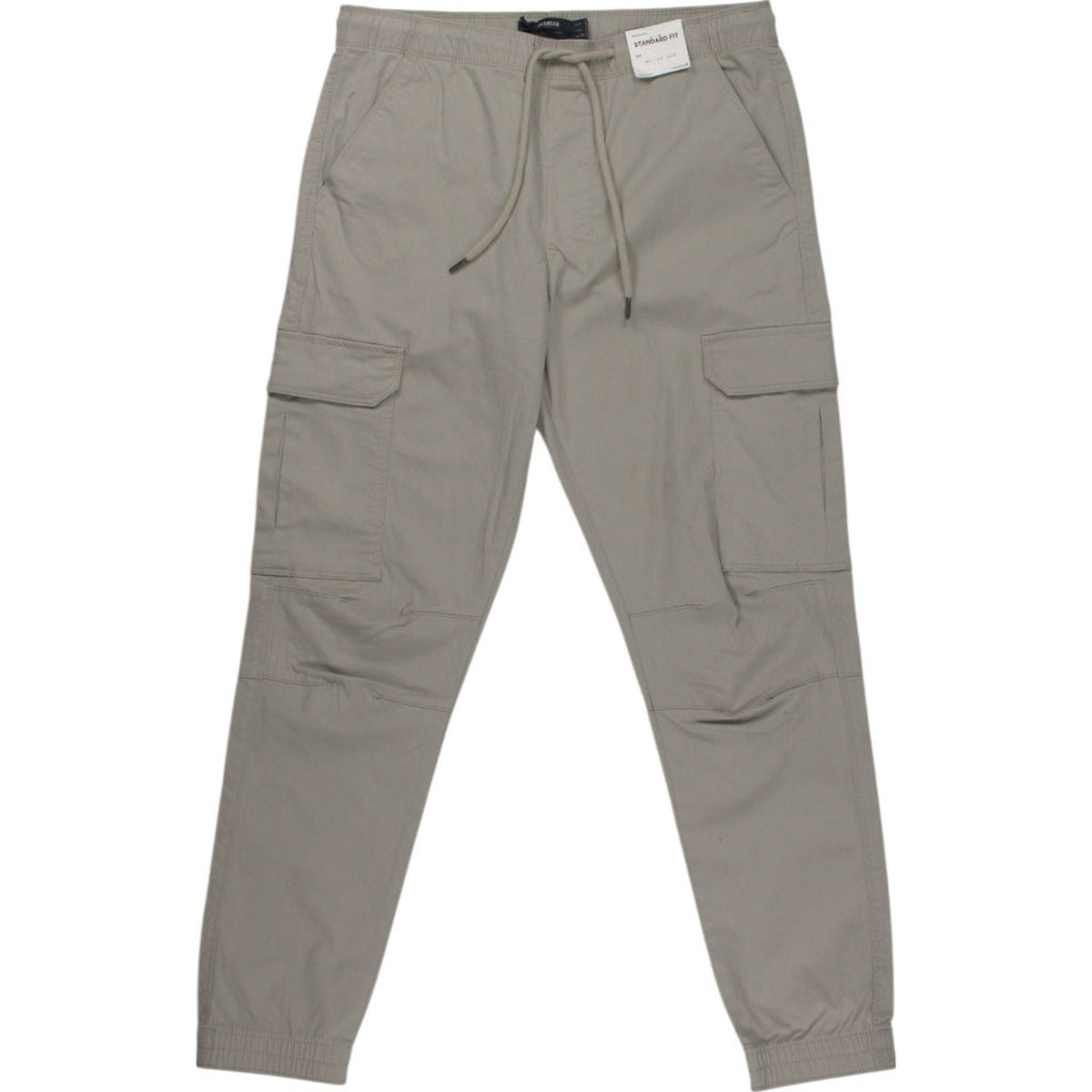 Pull & Bear Cream Cargo Trousers