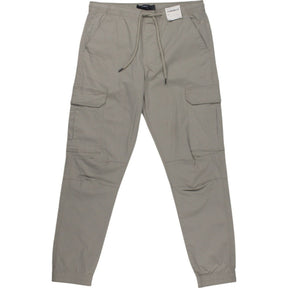 Pull & Bear Cream Cargo Trousers
