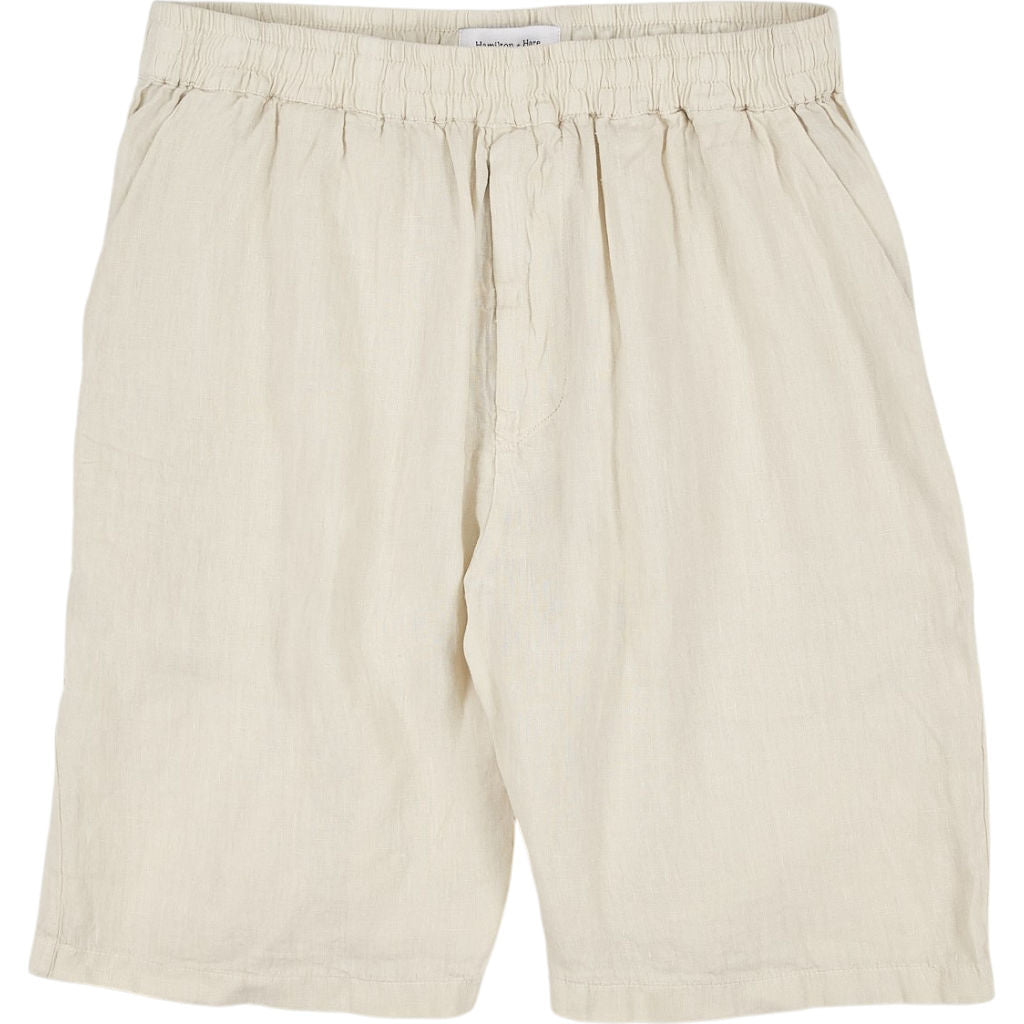 Hamilton & Hare Mini Cream Linen Shorts