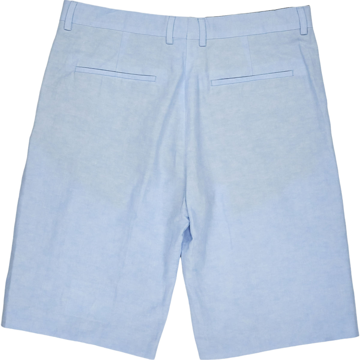 Calvin Klein Blue Linen Lyocell Cotton Shorts
