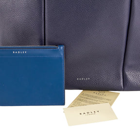 Radley Blue Leather Tote Bag