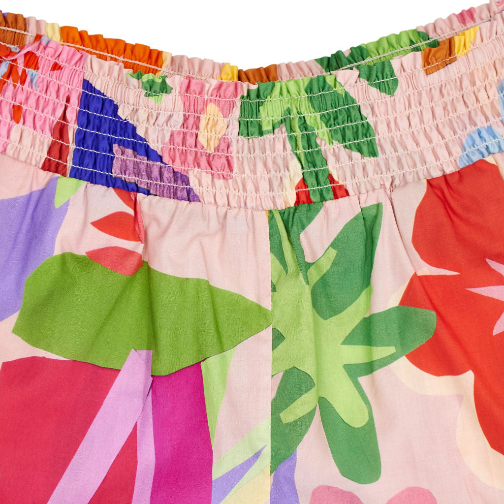 NRBY Multicoloured Smocked Waist Shorts