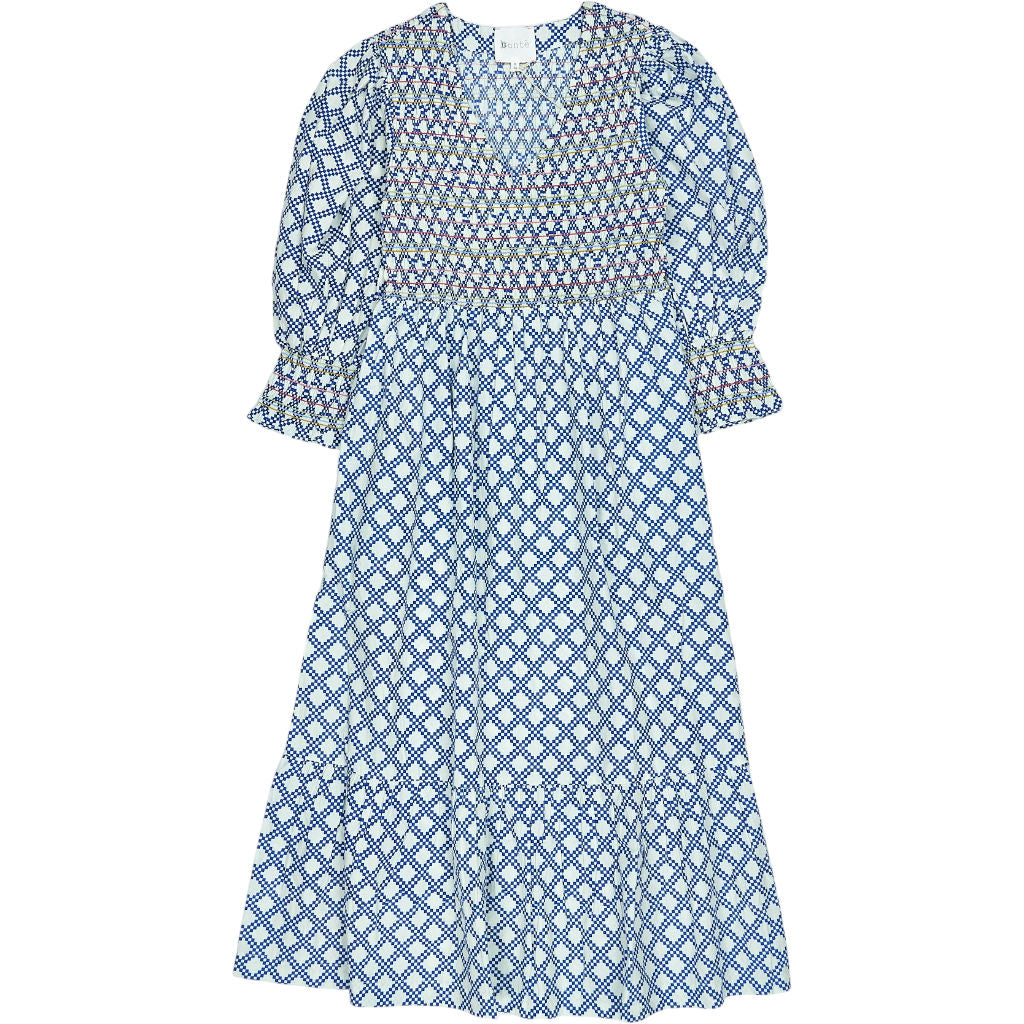 Bonte Blue White Troy Dress