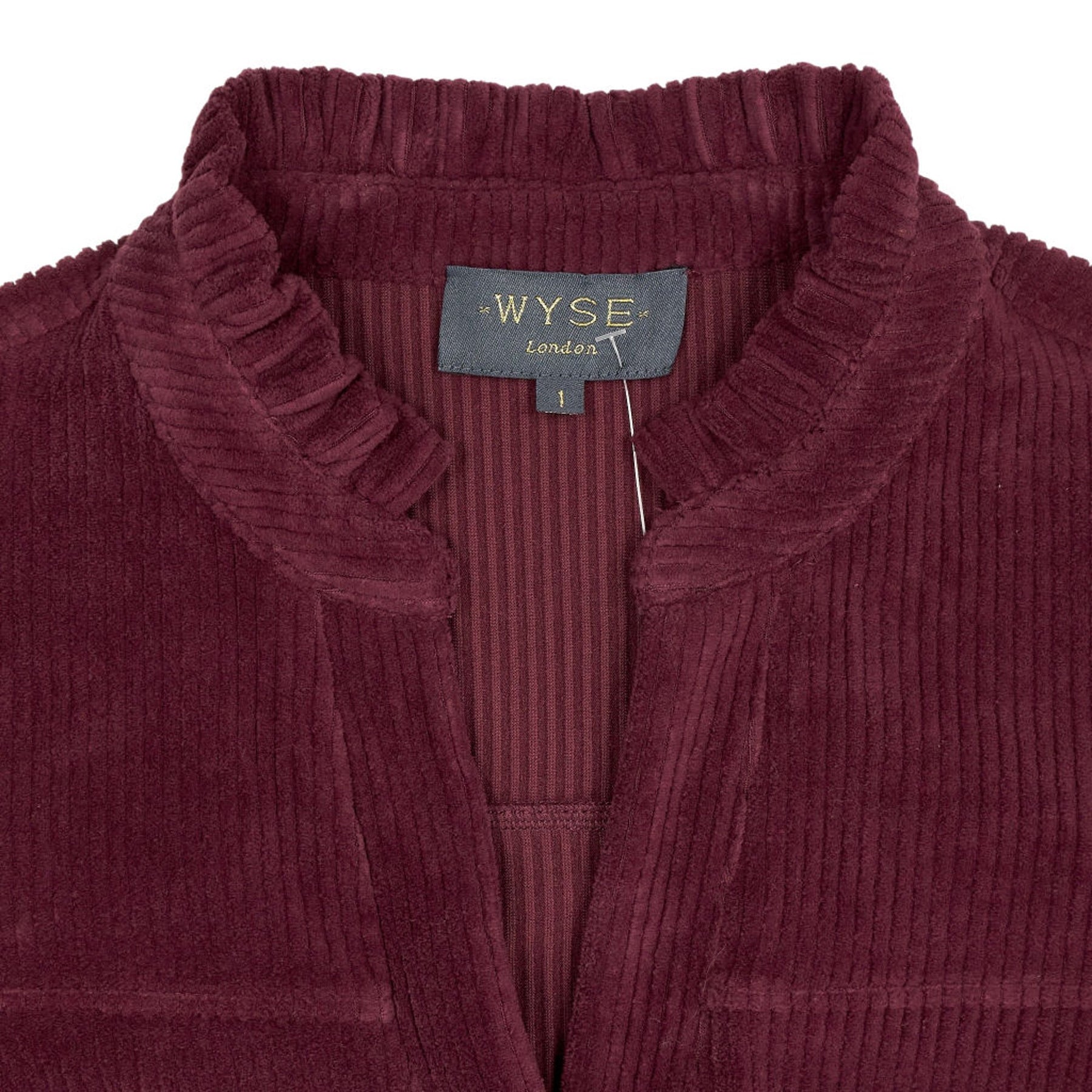 WYSE Burgundy Corduroy Jumpsuit