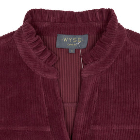 WYSE Burgundy Corduroy Jumpsuit