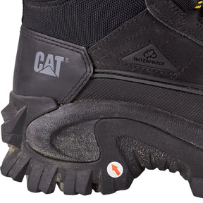 CAT Black Waterproof Nubuck Boots