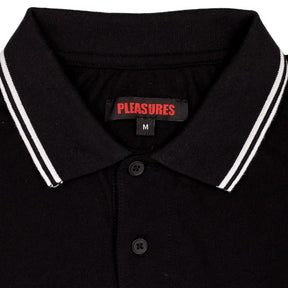 Pleasures Black Polo Shirt