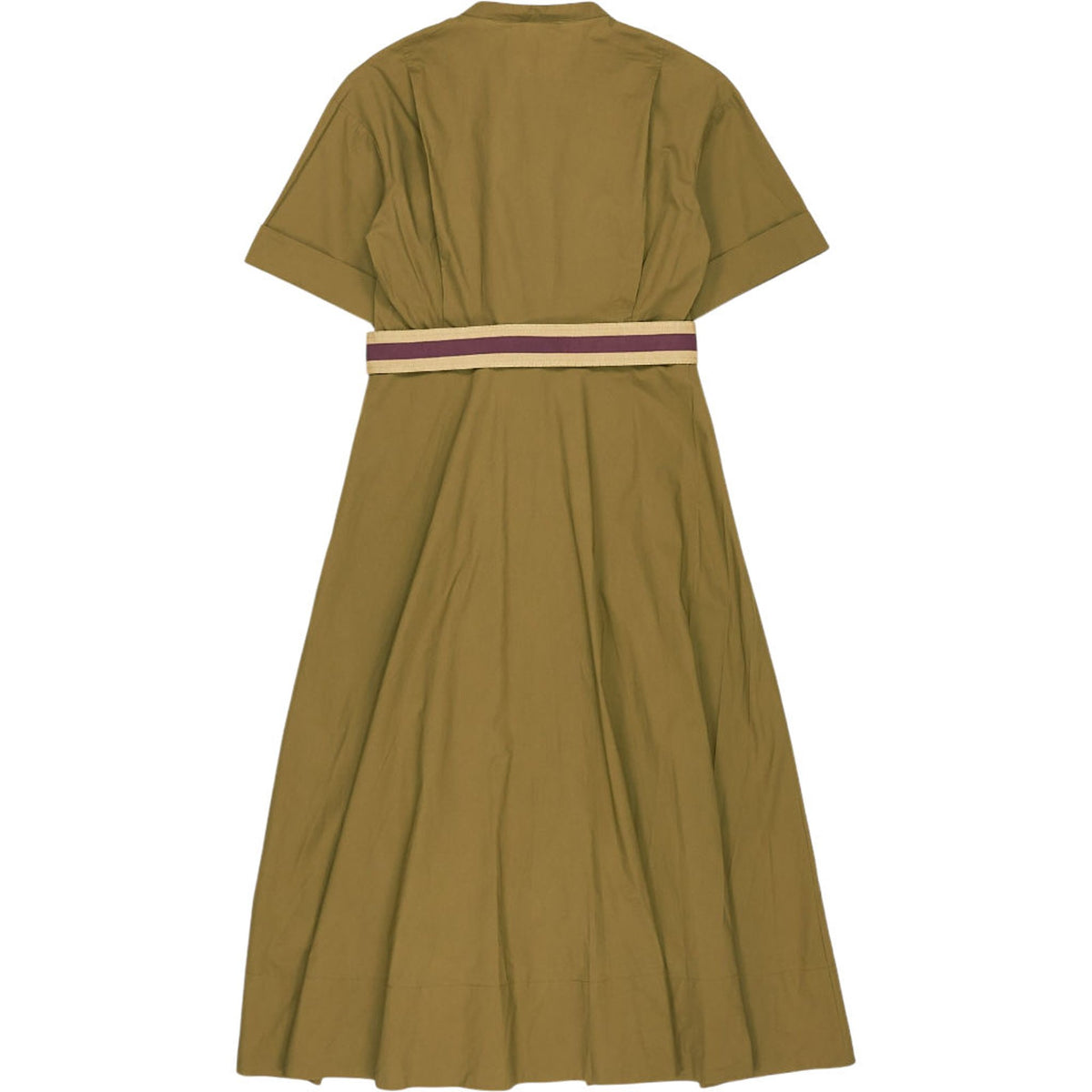 Wyse Khaki Shirt Dress 100% Cotton