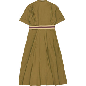 Wyse Khaki Shirt Dress 100% Cotton