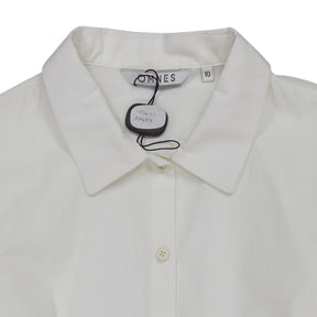 OMNES White Puff Sleeve Dress