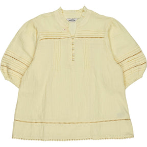 Lands' End Yellow Cotton Blouse