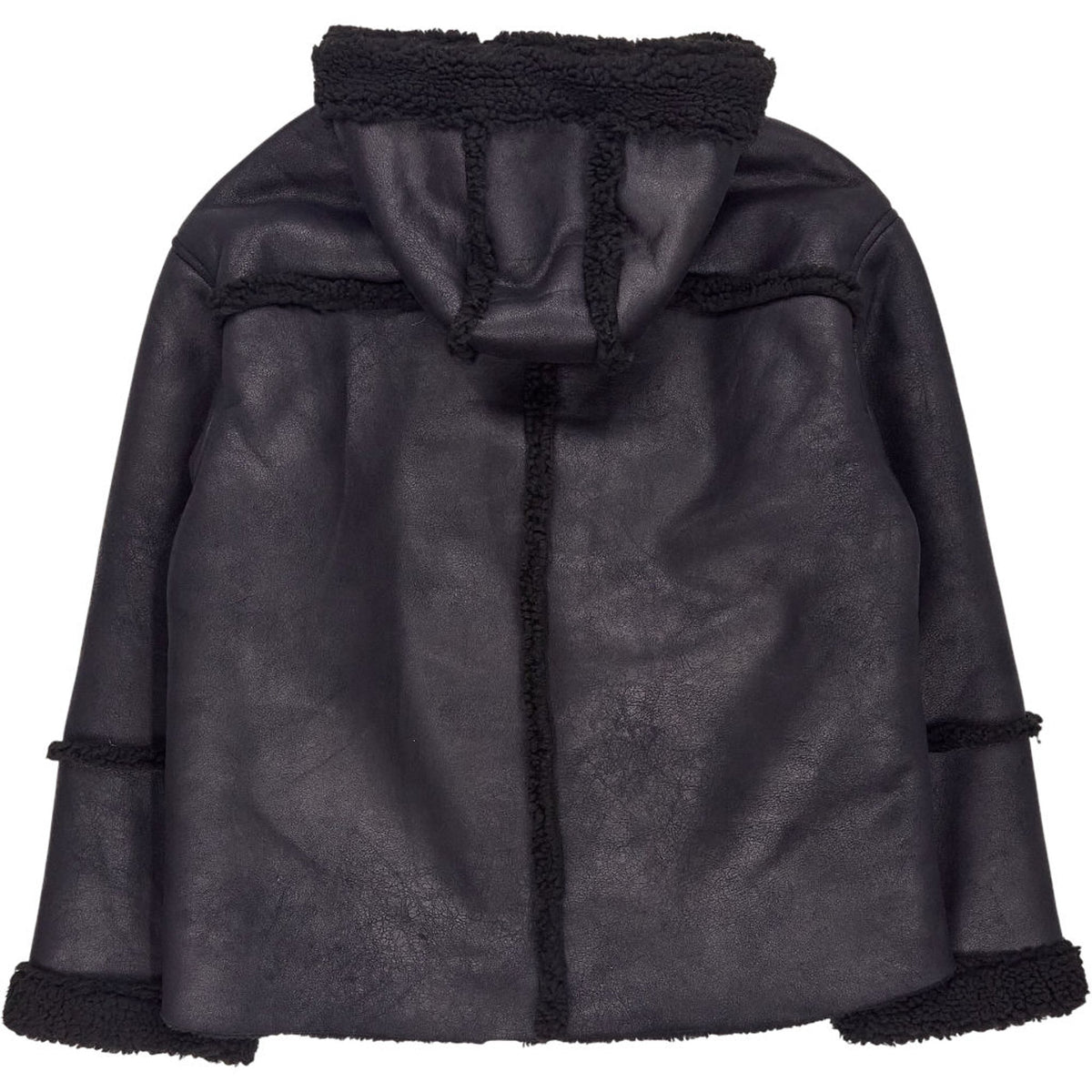 Pull & Bear Black Faux Shearling Jacket