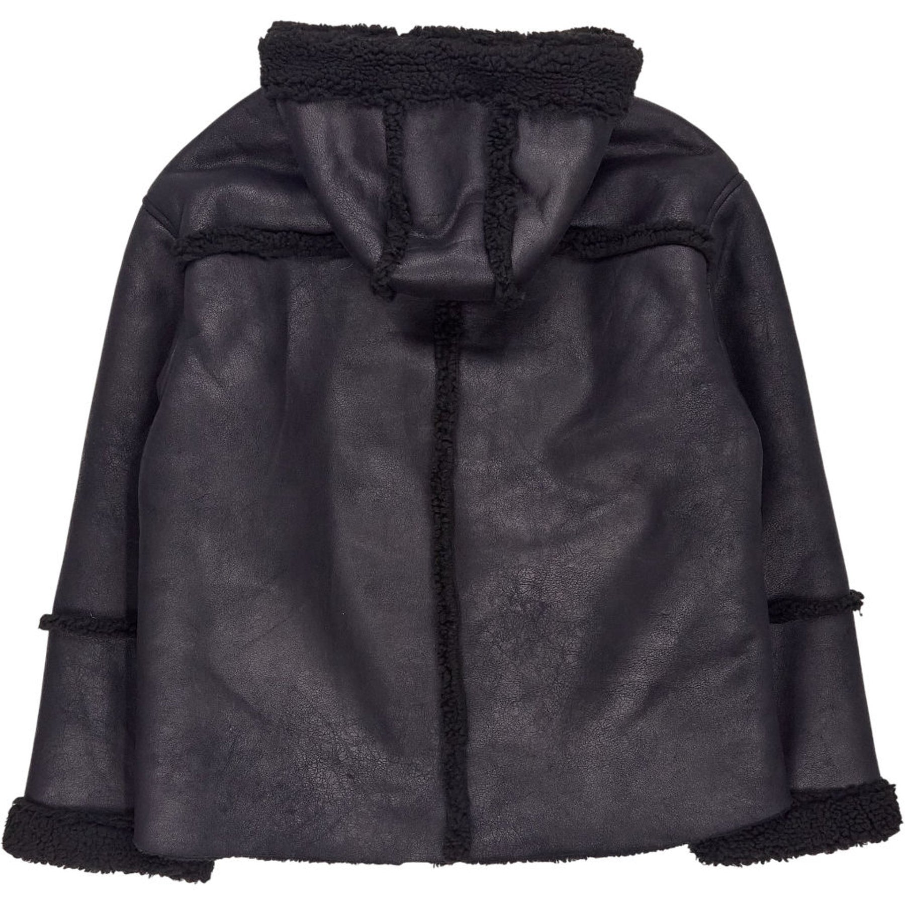 Pull & Bear Black Faux Shearling Jacket