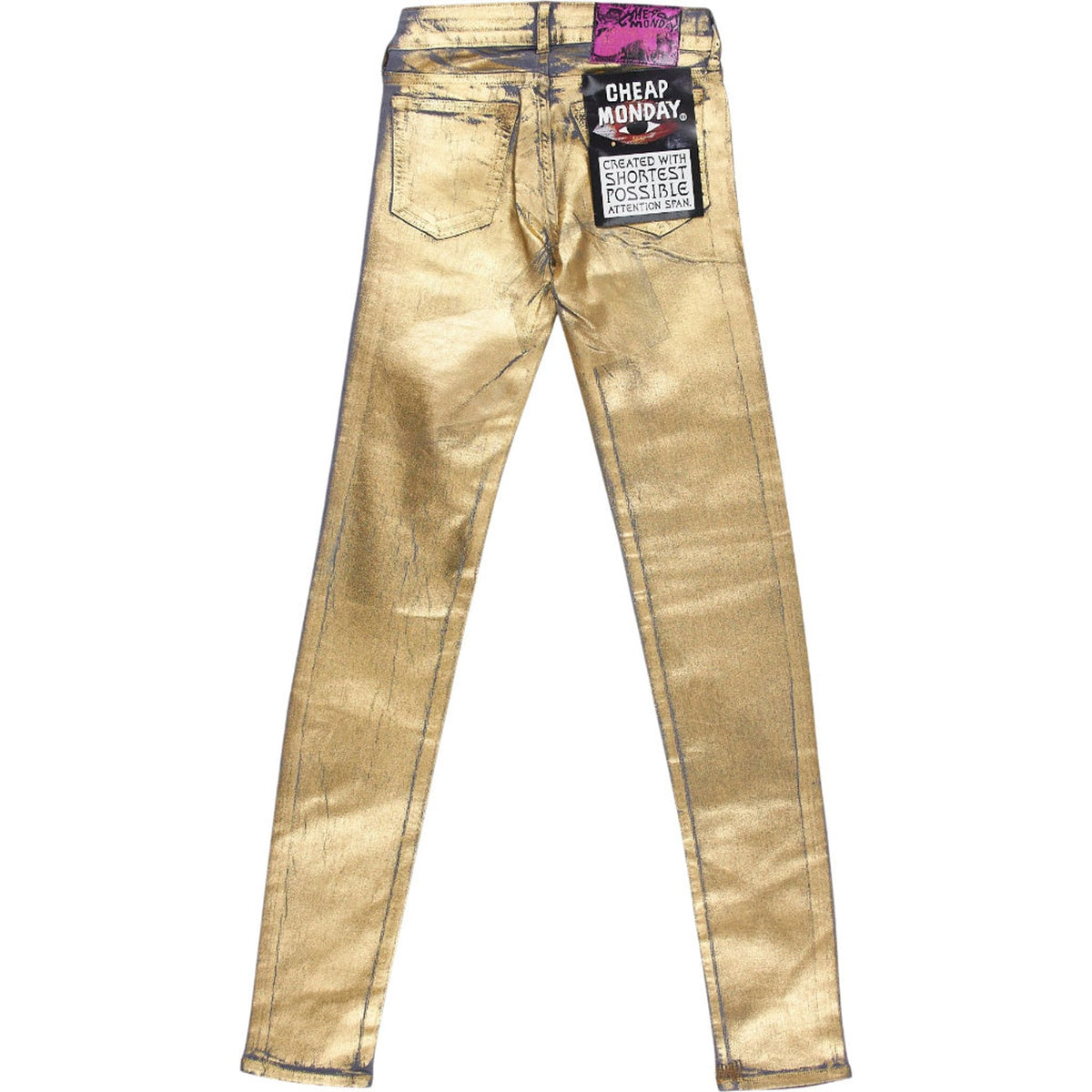 Cheap Monday Gold Metallic Jeans