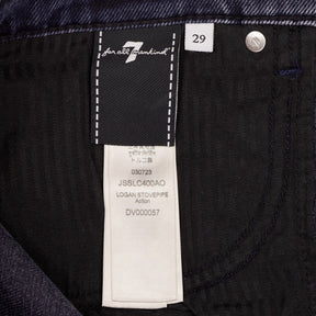 7 For All Mankind Blue Logan Stovepipe Jeans