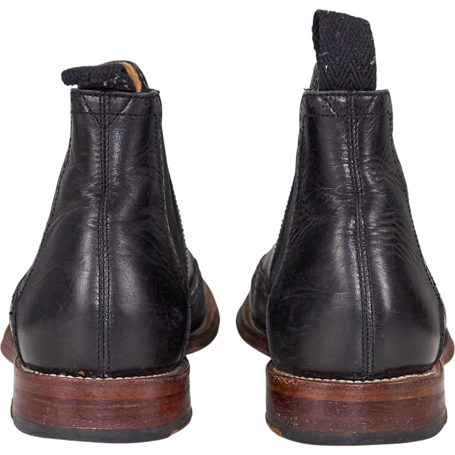 Grenson Black Leather Brogue Chelsea Boots