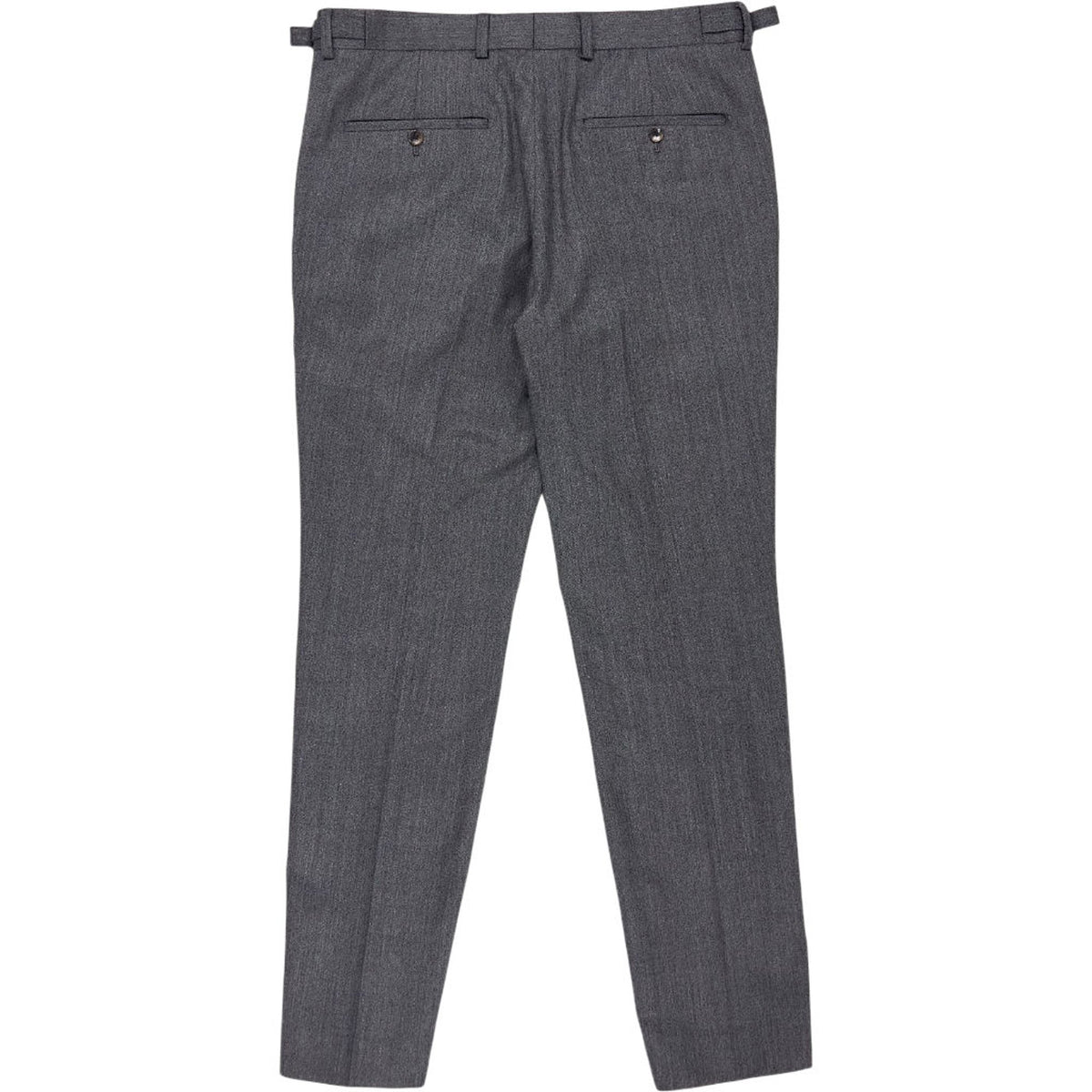 Moss London Grey Skinny Fit Wool Trousers