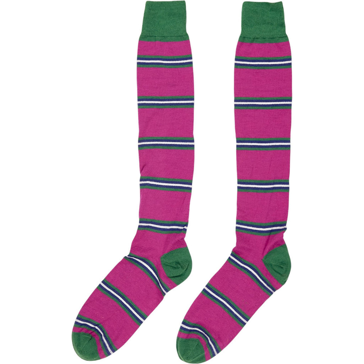 Australian Wools Pink Green Striped Socks