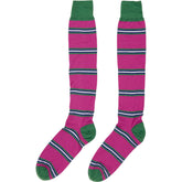 Australian Wools Pink Green Striped Socks