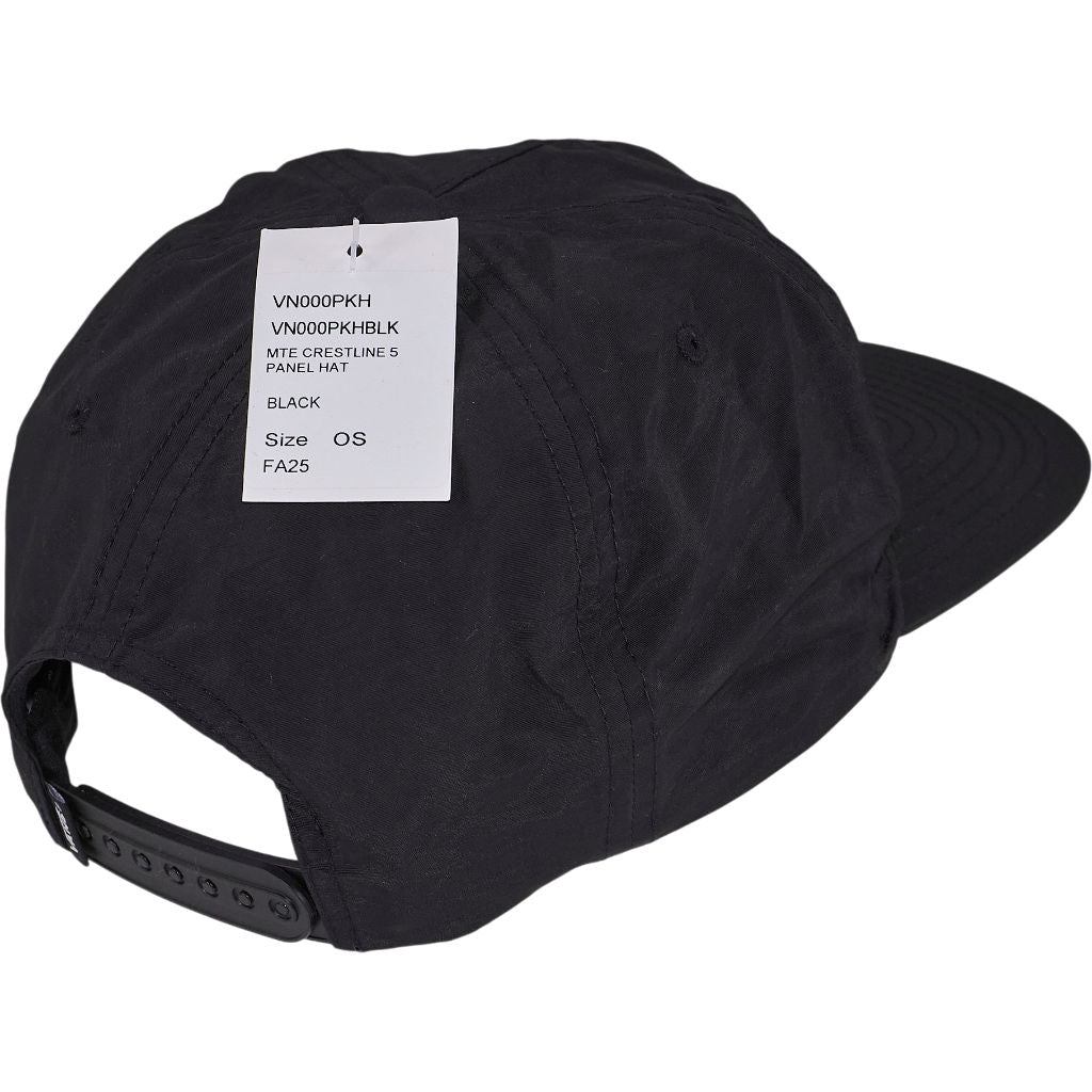 Vans Black MTE Crestline 5 Panel Hat