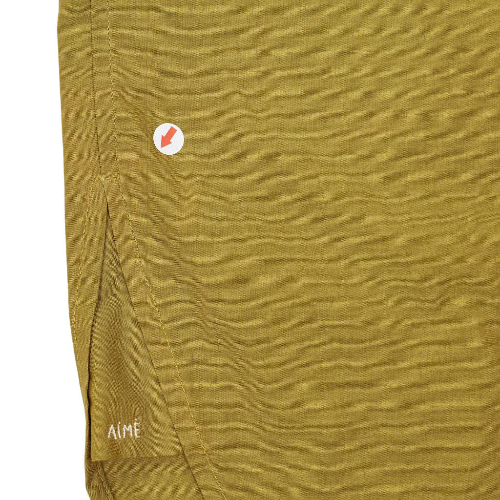 Aimé Olive Green Cotton Shirt