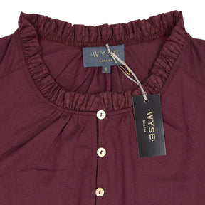 Wyse Deep Fig Charlise Top