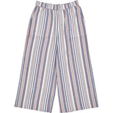 WYSE Multi Stripe Angeline Linen Cropped Trousers
