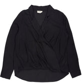 Hush Black Wrap Blouse