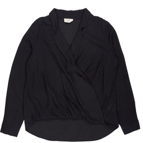Hush Black Wrap Blouse