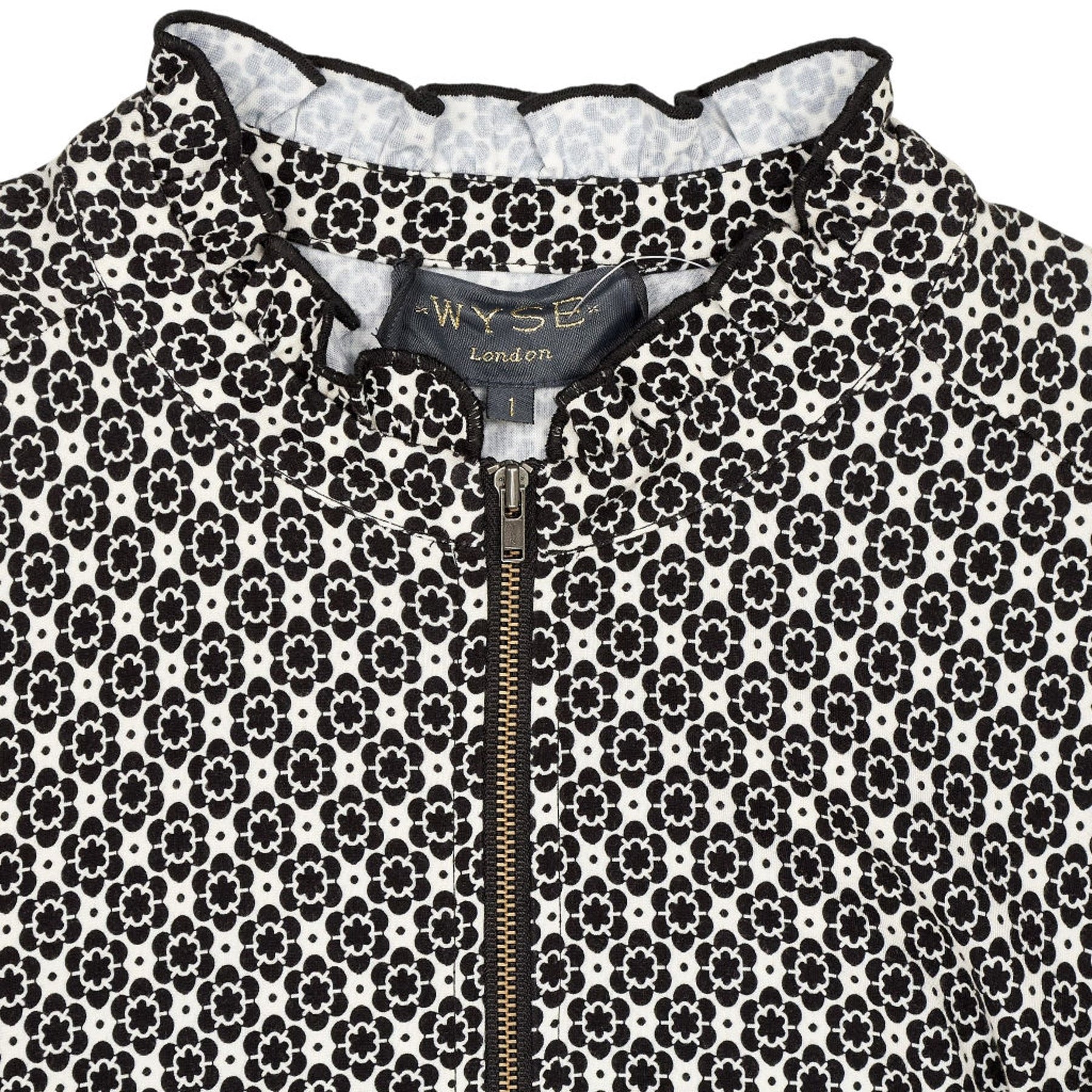WYSE London Black Patterned Dress