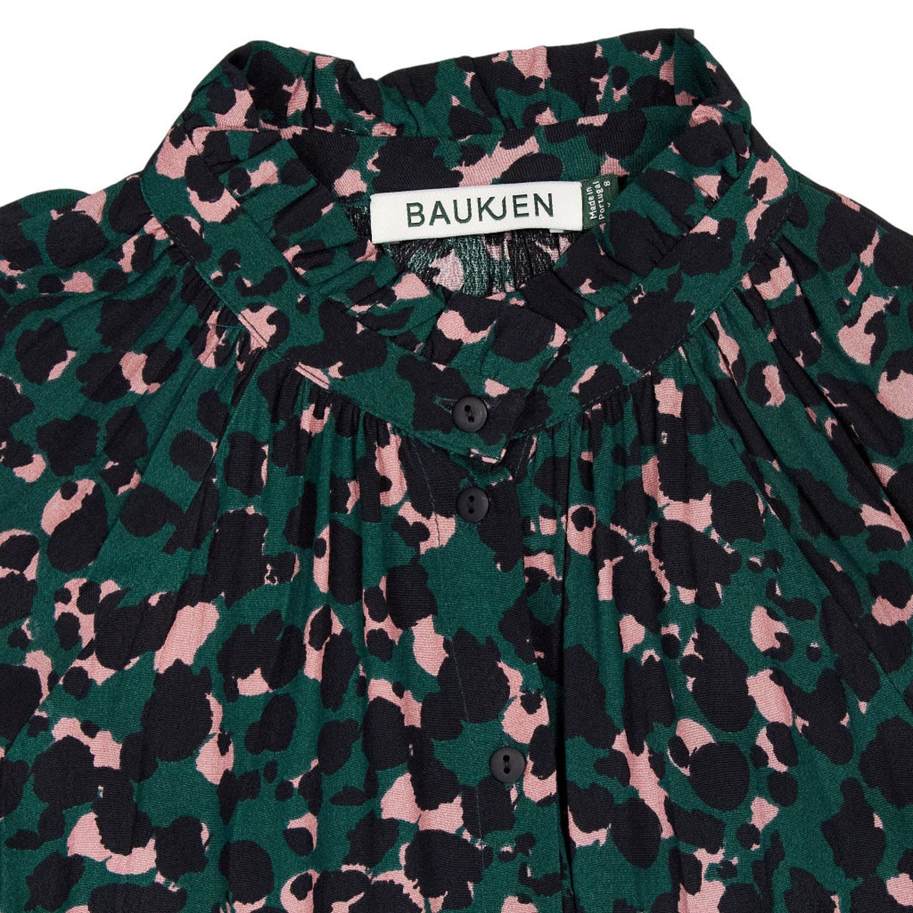 Baukjen Green Patterned Midi Dress