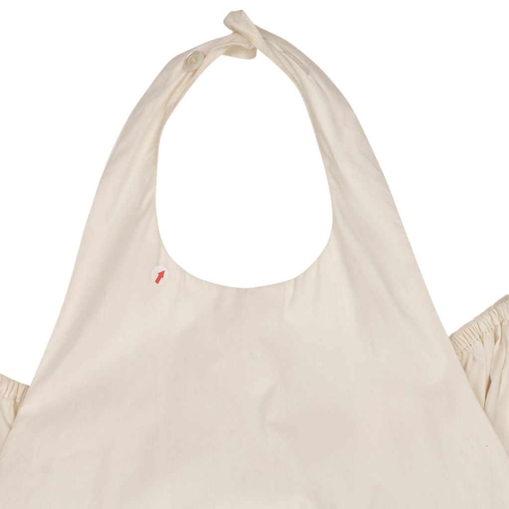 SRVC Cream Halter Off-Shoulder Top
