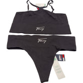 Tommy Hilfiger Black Thong and Halter Neck