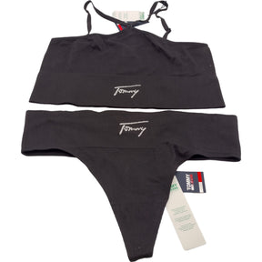 Tommy Hilfiger Black Thong and Halter Neck