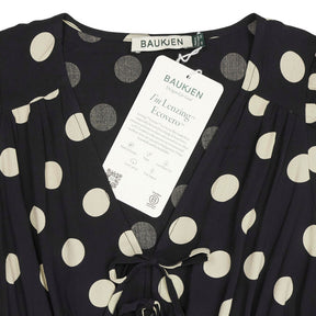 Baukjen Black Polka Dot Olesia Midi Dress