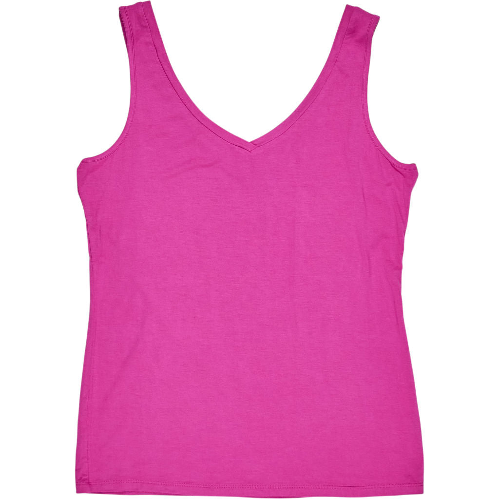 Hush Vibrant Pink Sally V Neck Jersey Vest