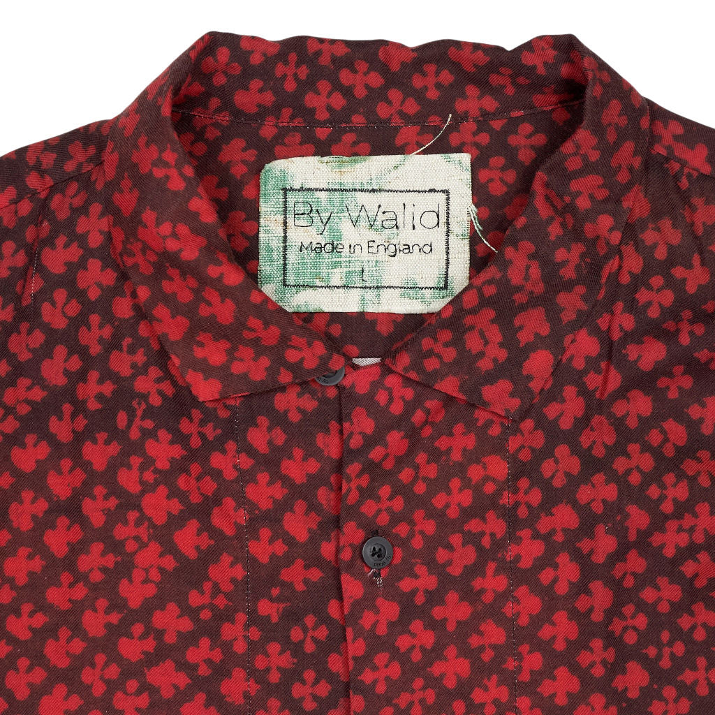 By Walid Red Patterned Shirt