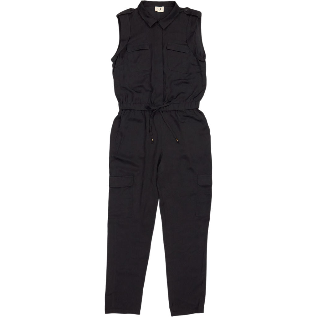 Hush Black Sleeveless Utility Jumpsuit