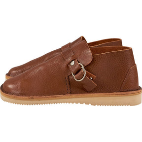 Fracap Brown Leather Slip-On Shoes