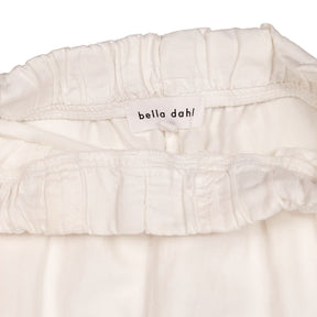 Bella Dahl White Elastic Waist Trousers