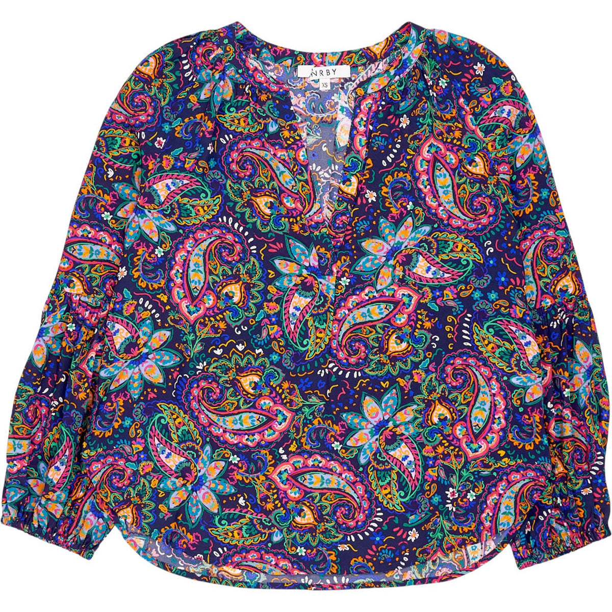 NRBY Multicoloured Paisley Silk Blouse