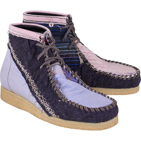 By Walid Pink Anka Lace-Up Shoes