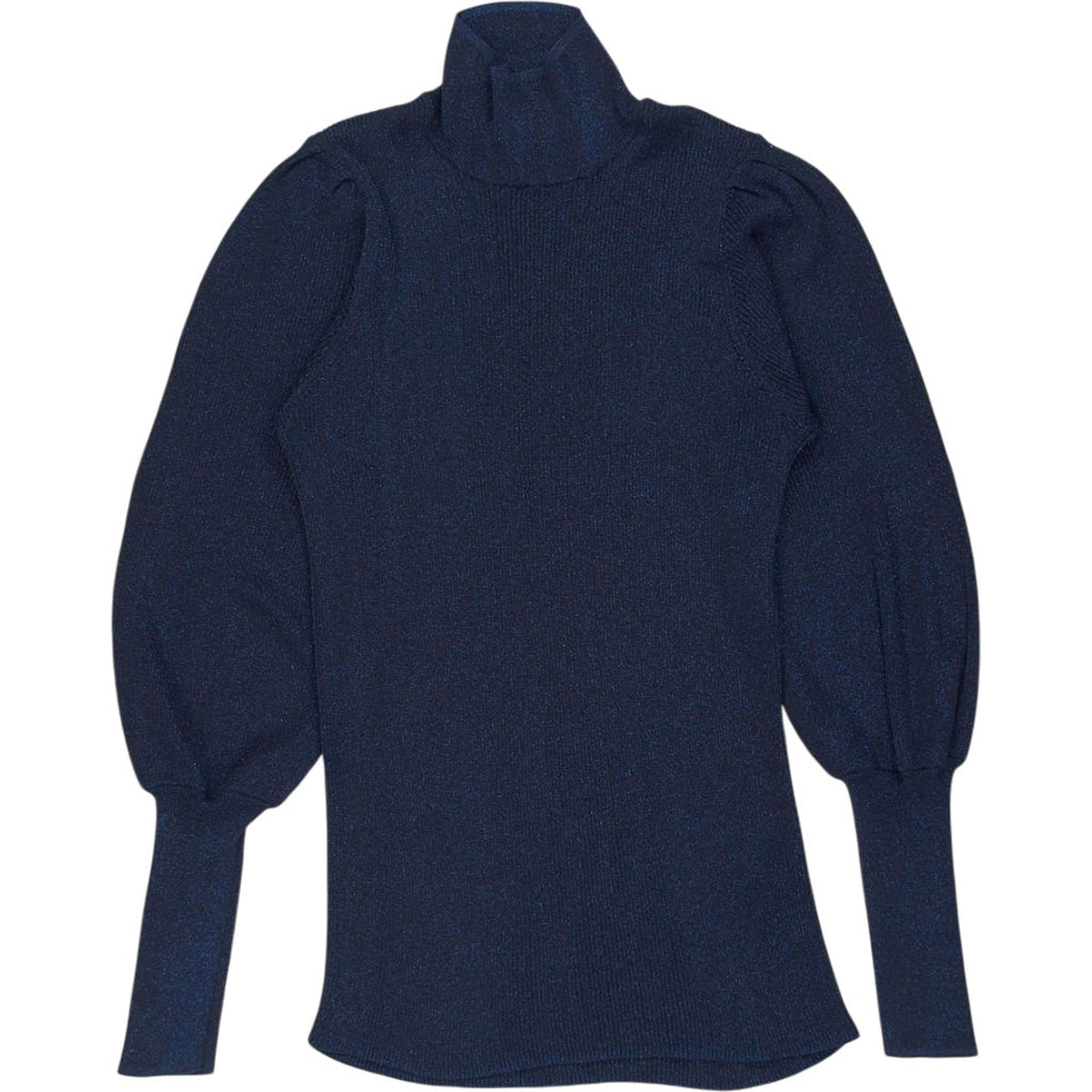 Cefinn Navy Metallic Knit Top