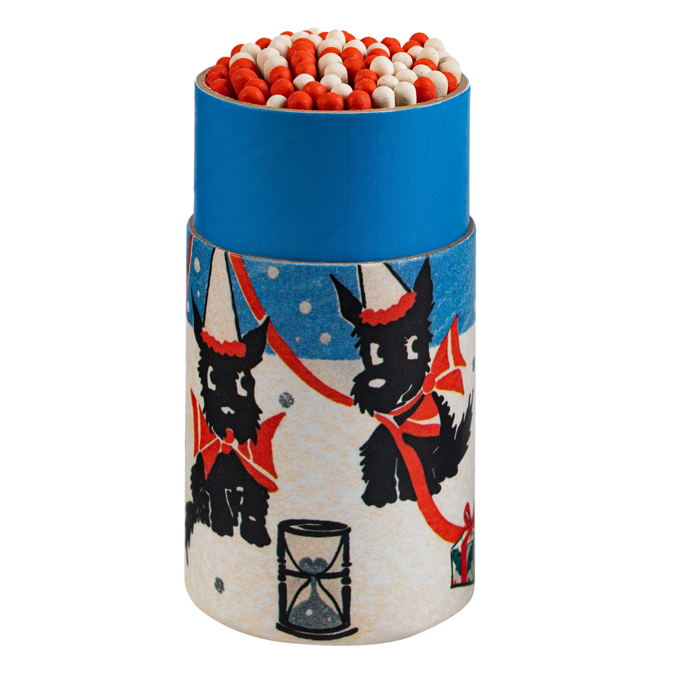 Christmas Cylinder Matches - 4 designs