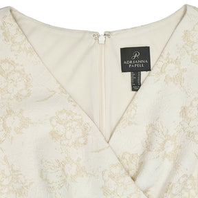 Adrianna Papell Cream Floral Dress