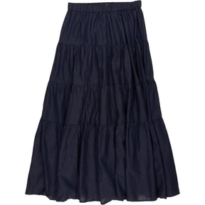 Hush Navy Linen Branwen Skirt